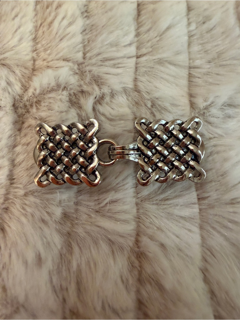 Silver-Tone Celtic Knot Sweater Clip